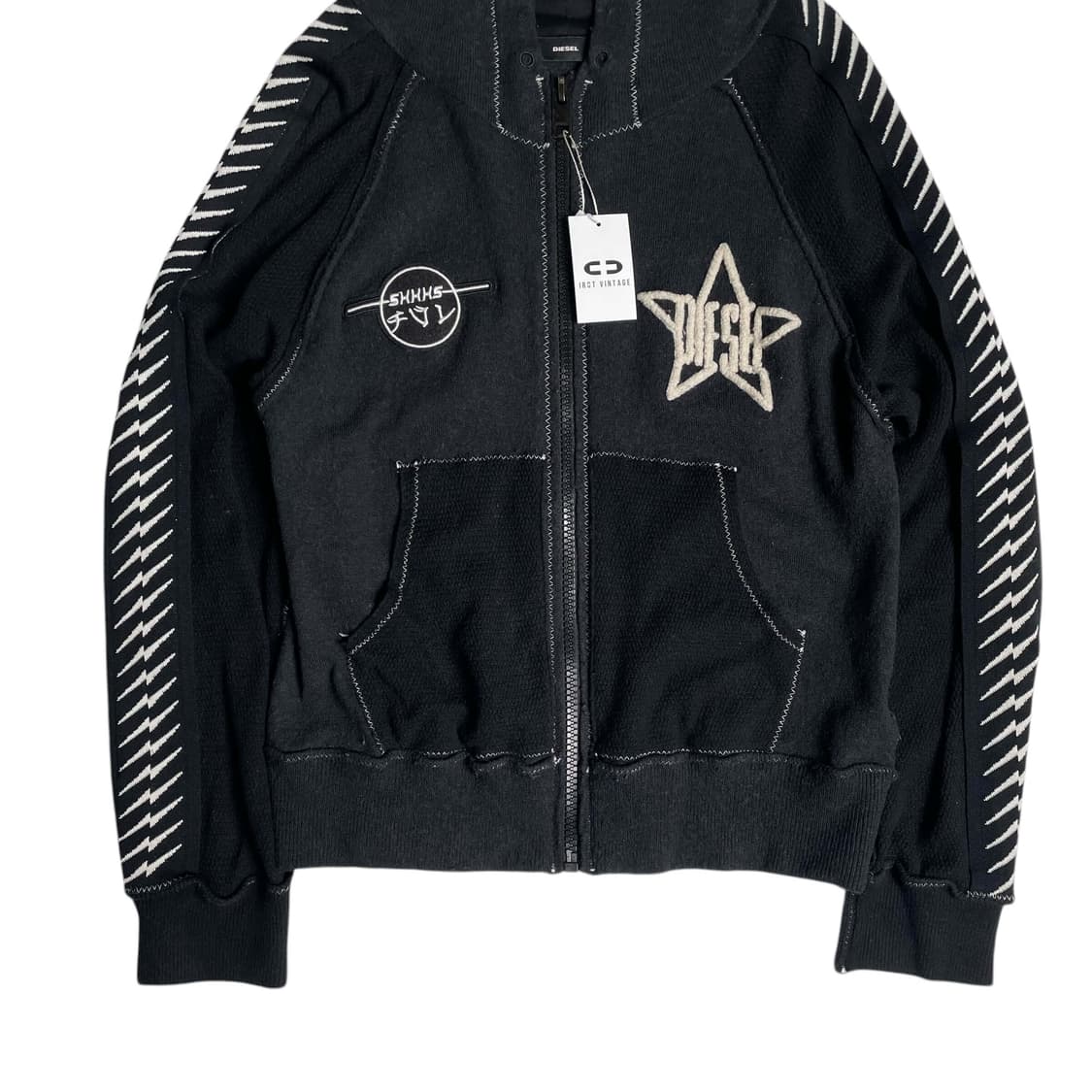 Diesel 'braves' 울 블렌드 집업 후드 상품이미지3