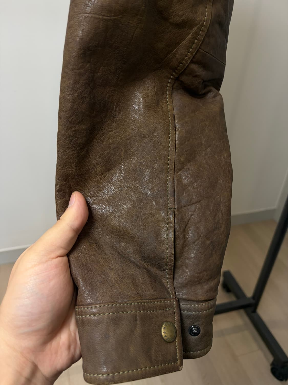 (105) 프랑코 페라로 브라운 양가죽 필드자켓 상품이미지6