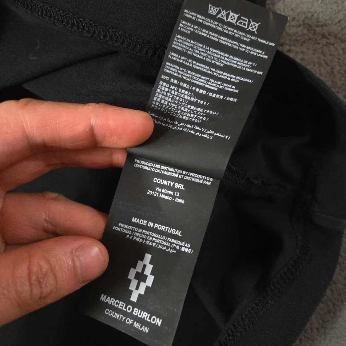 마르셀로불론 반팔 티셔츠 M 블랙 상품이미지10