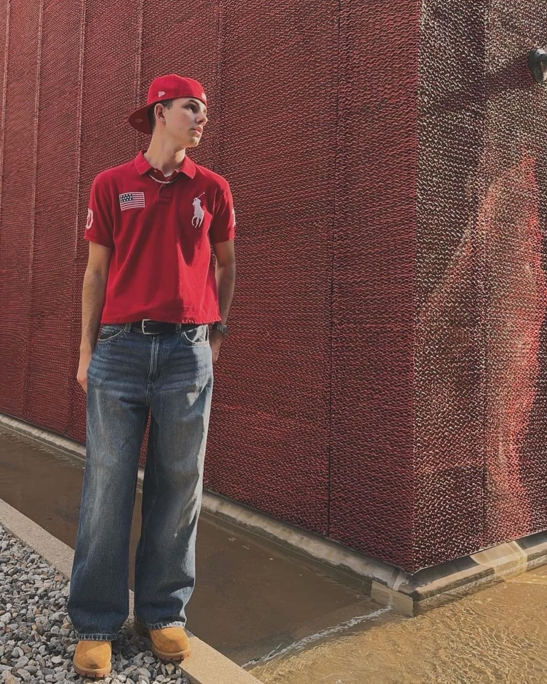 폴로 빅포니 데님카라 성조기 카라티셔츠 상품이미지8