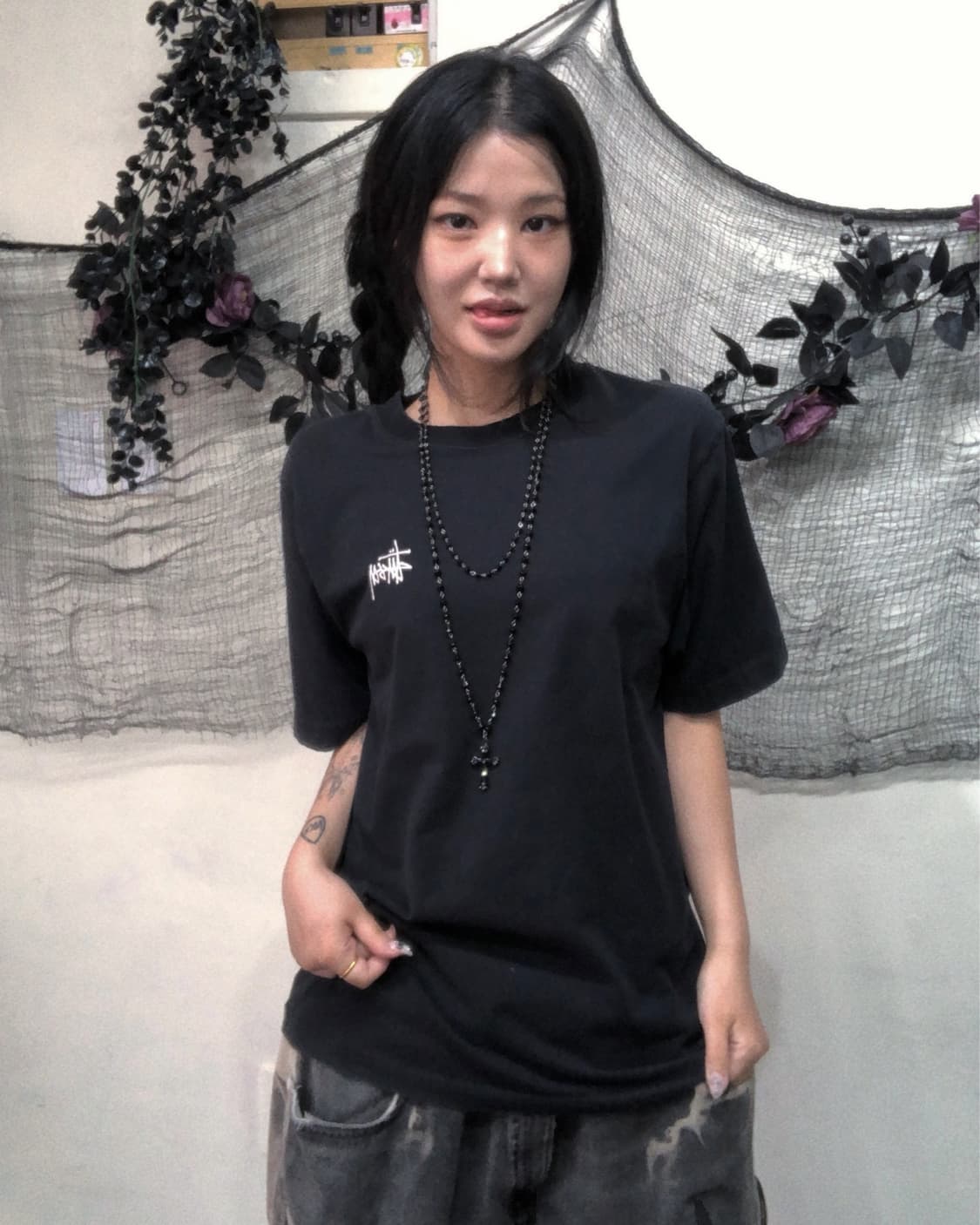 스투시 베이직 로고 프린팅 탑 상품이미지2