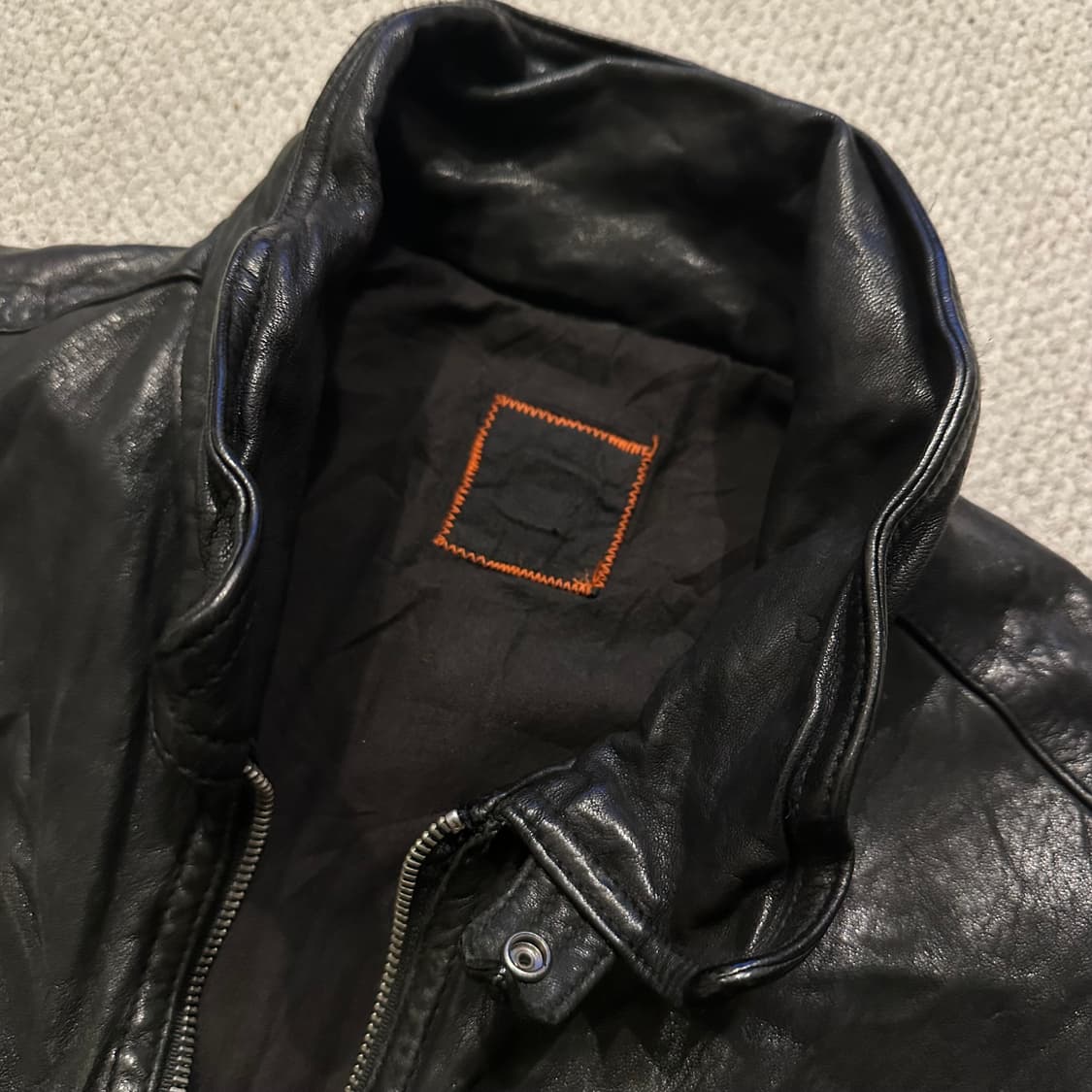 90s HugoBoss 휴고보스 양가죽 레더 자켓 상품이미지4