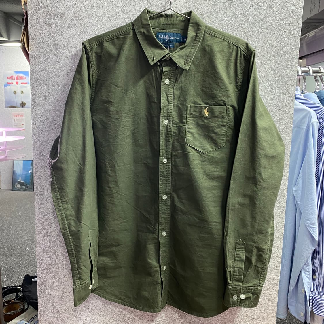 폴로 클래식핏 카키 옥스포드 셔츠 B3693 상품이미지2