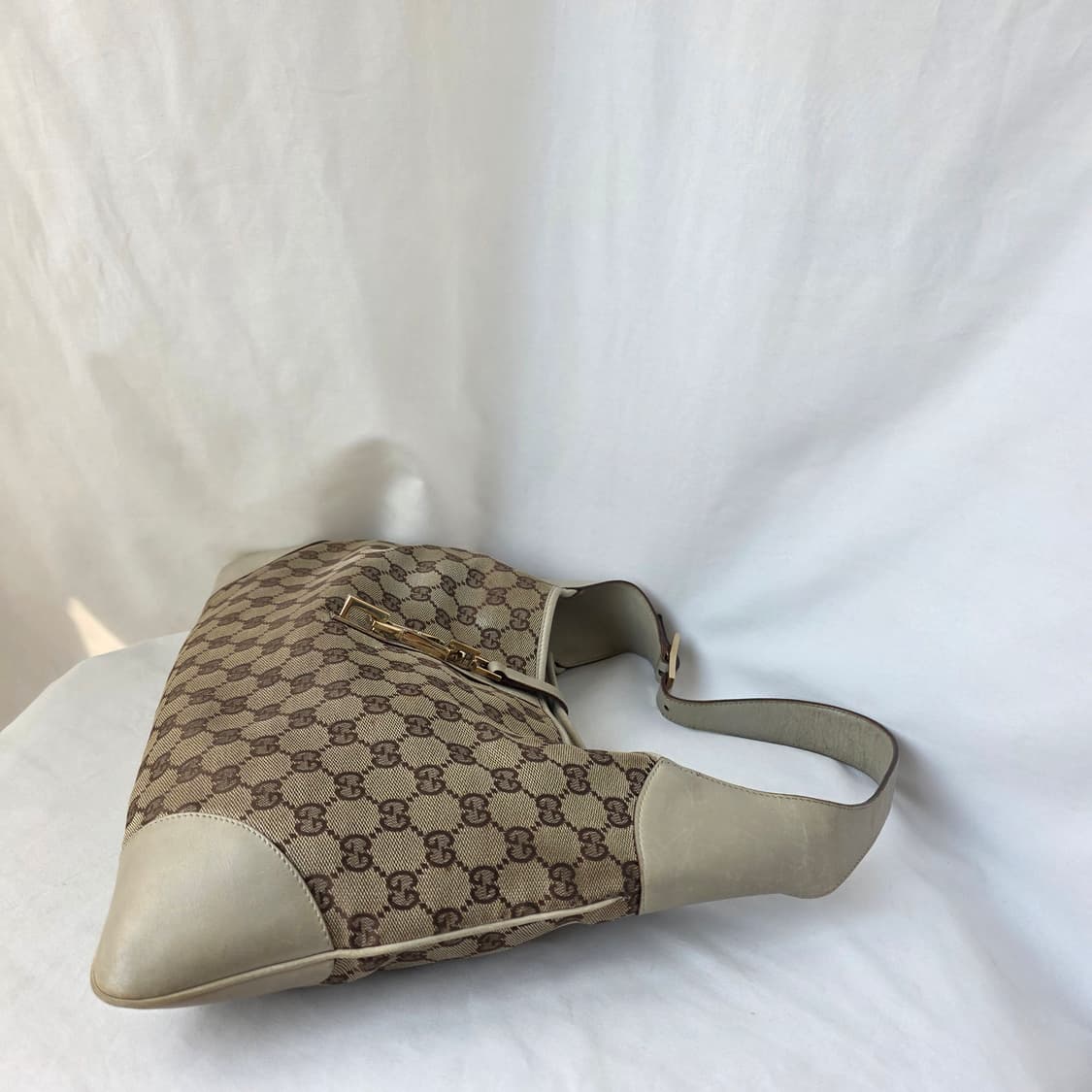 [정품 GUCCI] 구찌 GG 캔버스 재키백 호보 숄더백 상품이미지6