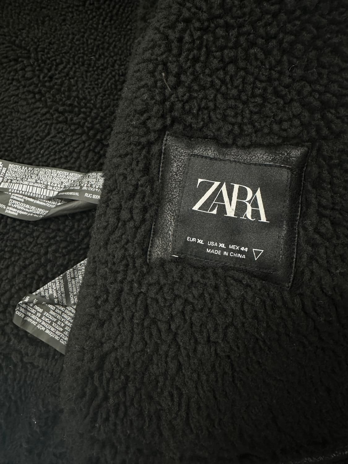 ZARA 자라 가죽 무스탕 상품이미지2