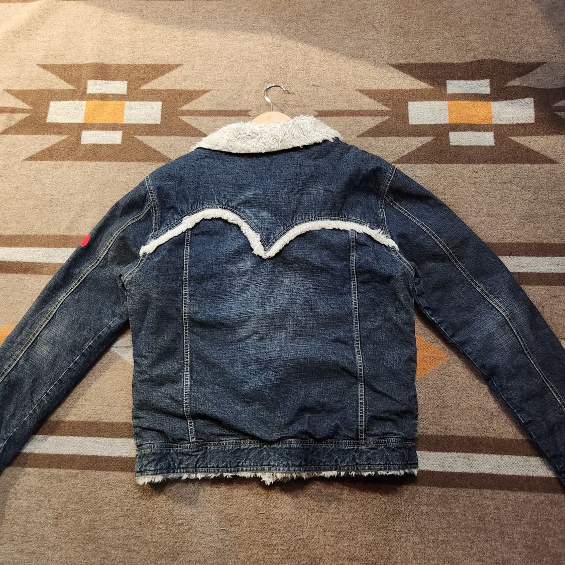 EVISU 에비수 재팬 데님 쉐르파 자켓 M 상품이미지5