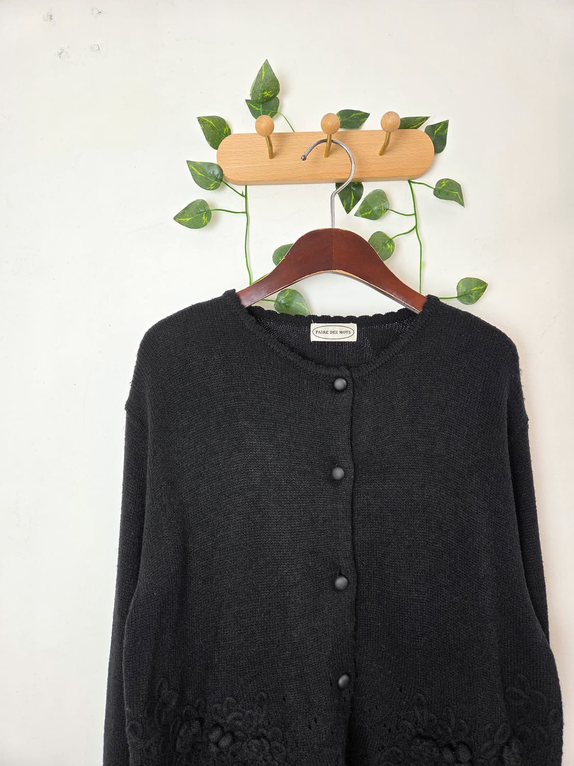 입체 디테일 울가디건 상품이미지2