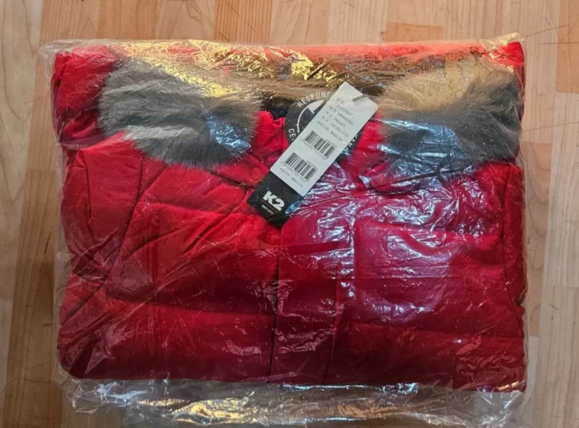 (새제품)K2 여성 패딩 도로시 구스다운 레드95,105 상품이미지8