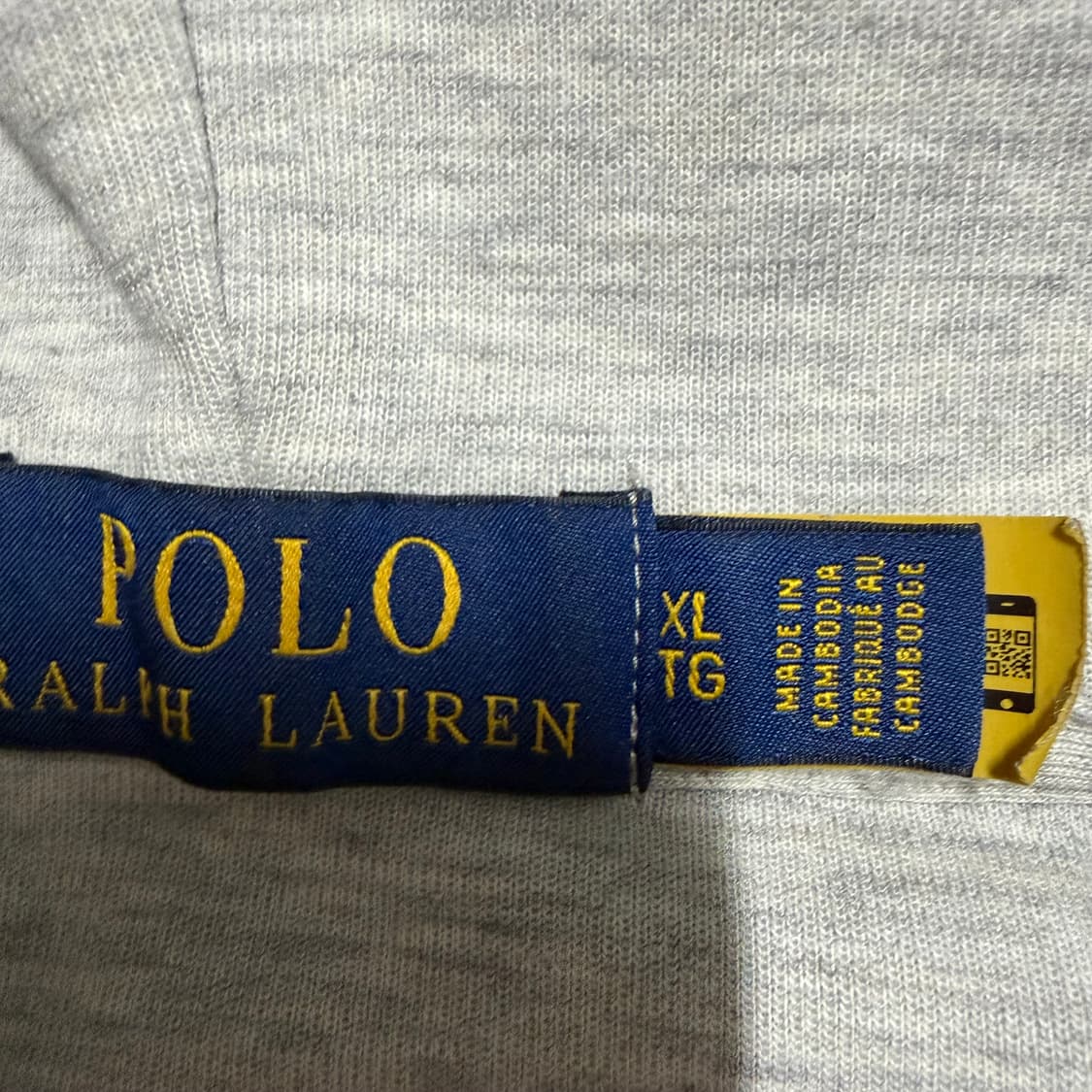 폴로 랄프로렌 그레이 후드집업 XL (정품 QR인증) 상품이미지3