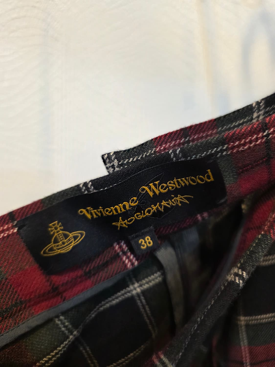 비비안웨스트우드 앵그로매니아 체크 스커트 상품이미지6