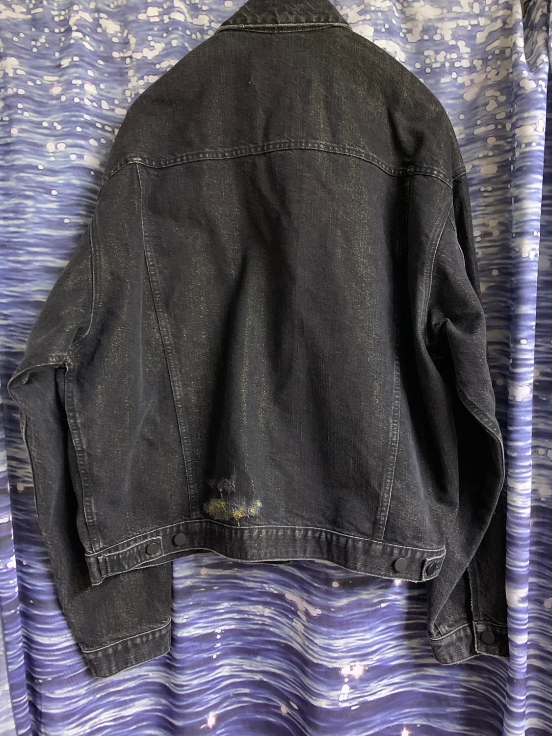 [50] 부세미 데님 자켓 블랙 골드 상품이미지2