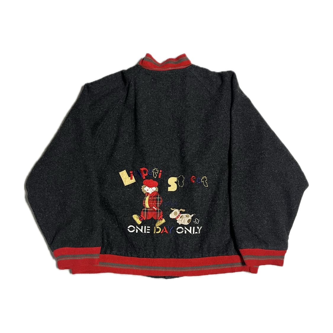 빈티지 체크 울 봄버자켓  상품이미지2