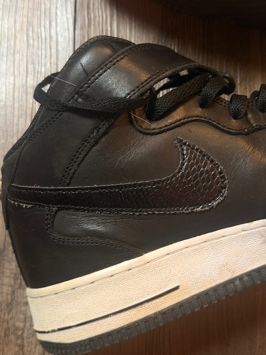 나이키 에어포스1 하이 스투시 블랙 상품이미지5