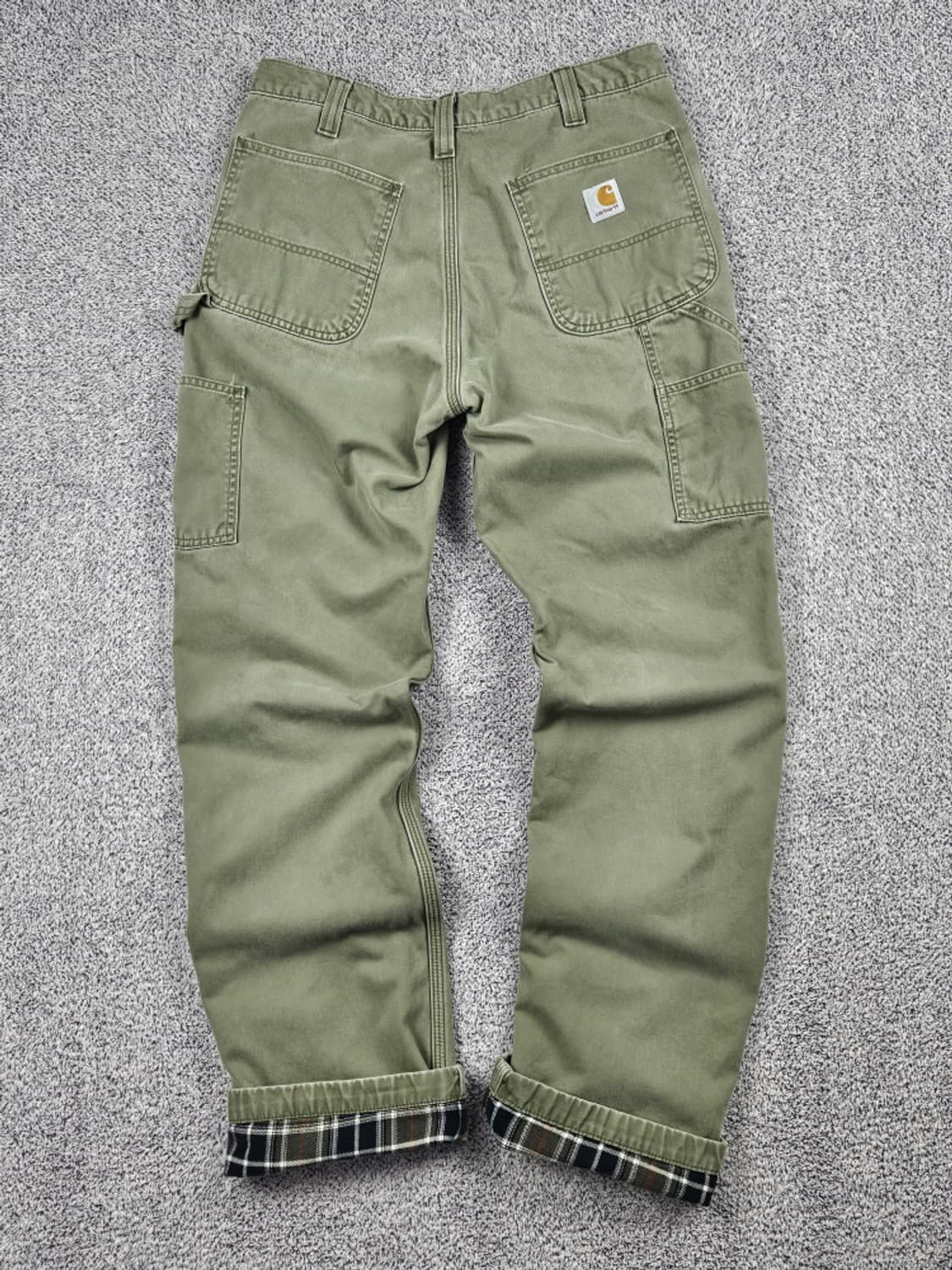 칼하트 헤비 플란넬 체크 카펜터 팬츠 ( 32 X 34 ) / 10045 상품이미지4