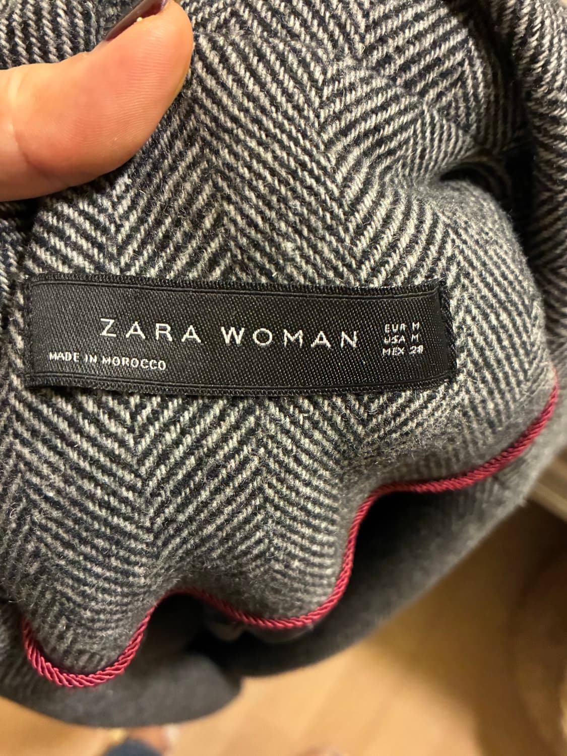 자라 헤링본 코트 상품이미지3