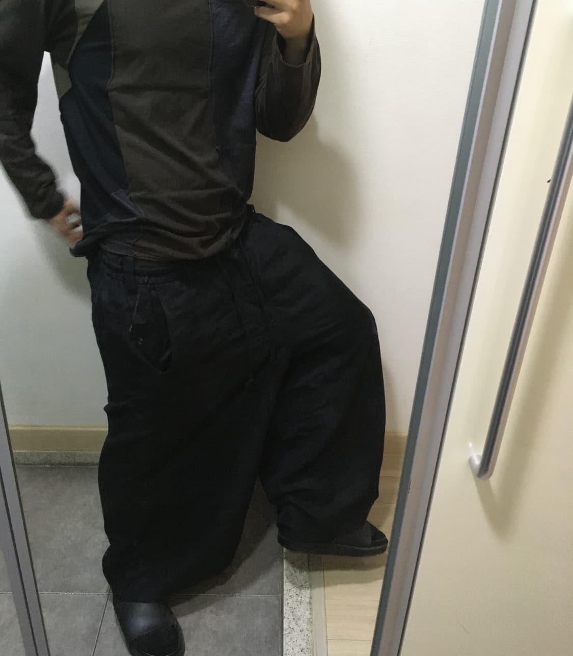 요지 야마모토 와이드 사루엘 배기팬츠 상품이미지4