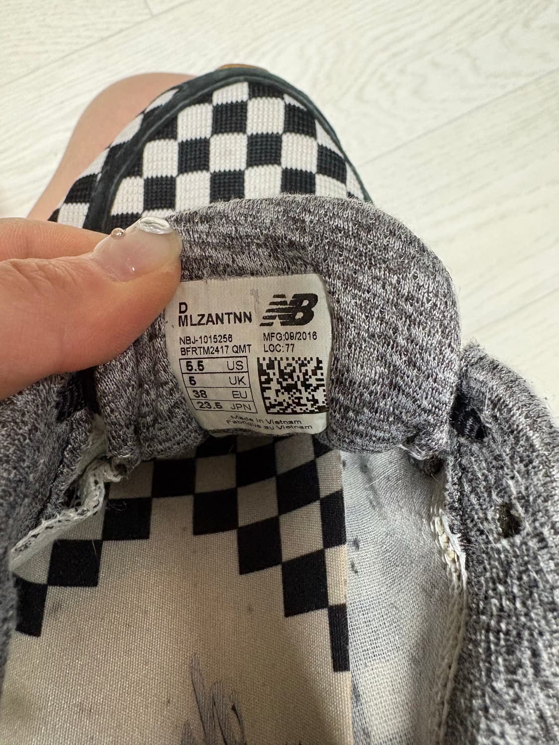 New Balance × nonnative 논네이티브 콜라보 체커보드 상품이미지3