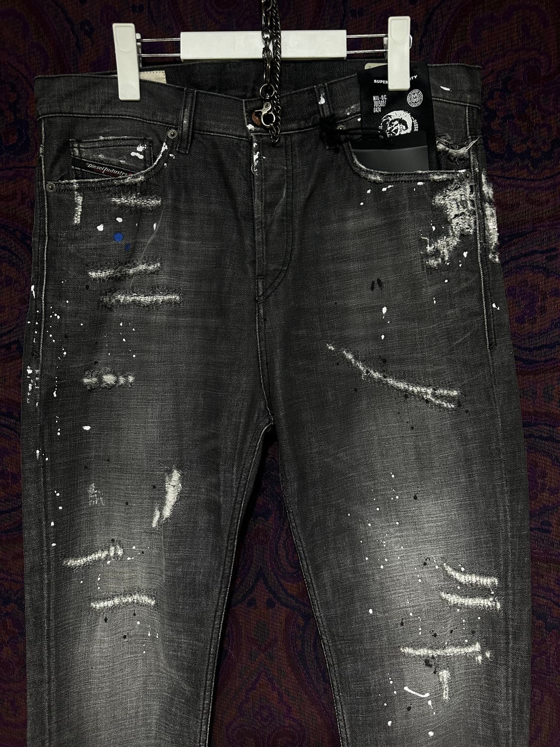 디젤 D-VIDER 데님 흑청 팬츠 신품 상품이미지5