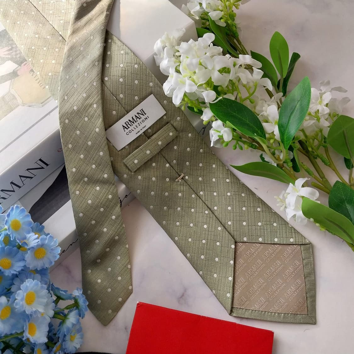 아르마니 꼴레지오니 실크 도트 넥타이 8.5cm A+등급 A1587
 상품이미지5