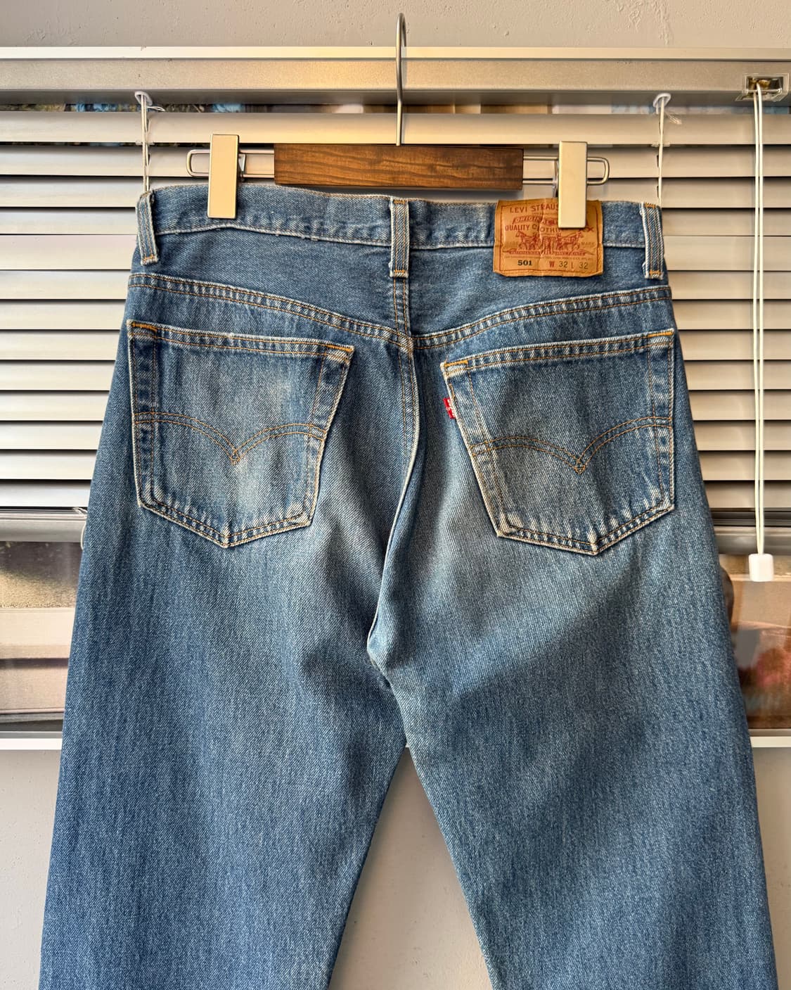 Levi's 501 90s USA washed denim pants 상품이미지6