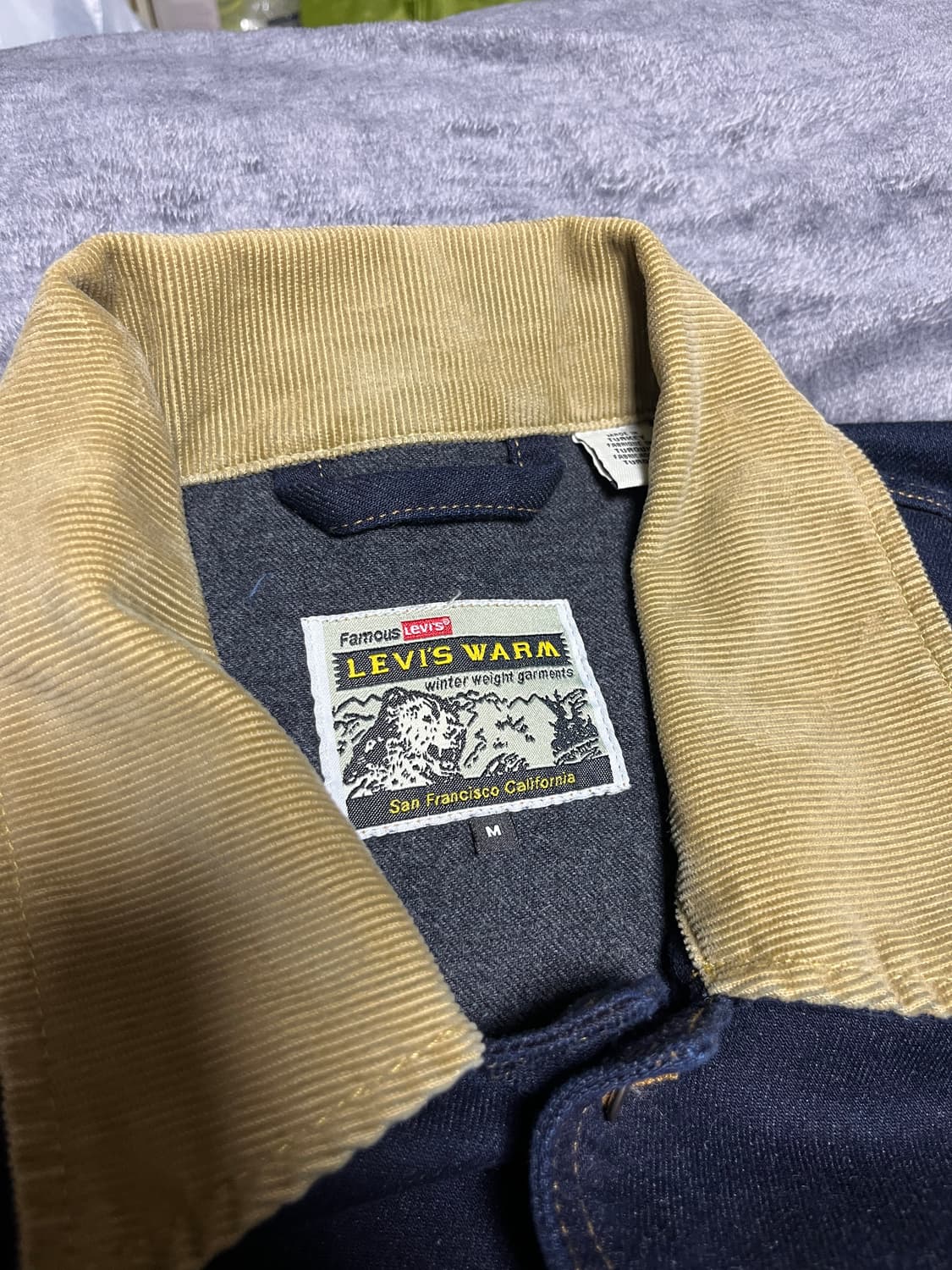 [M] 리바이스 사이프레스 데님 초어 자켓 코트 상품이미지4