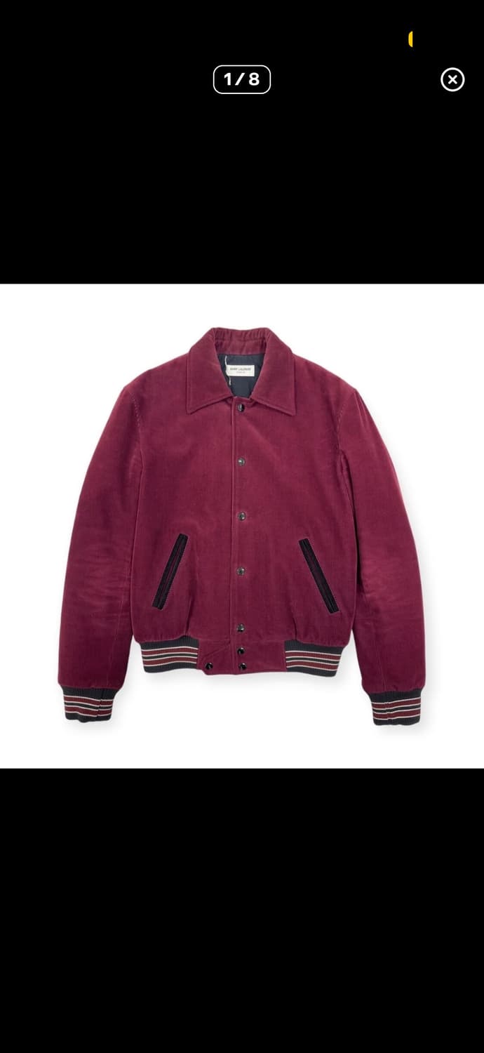 생로랑 버건디 테디 자캣 구해요 상품이미지1