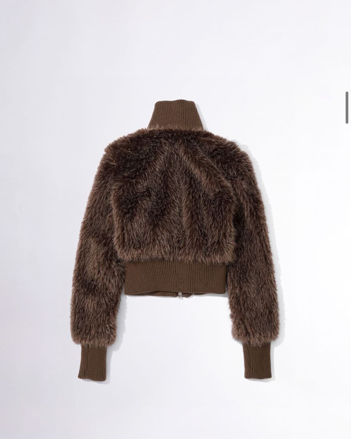 스컬프터 퍼 자켓 집업 브라운 상품이미지2