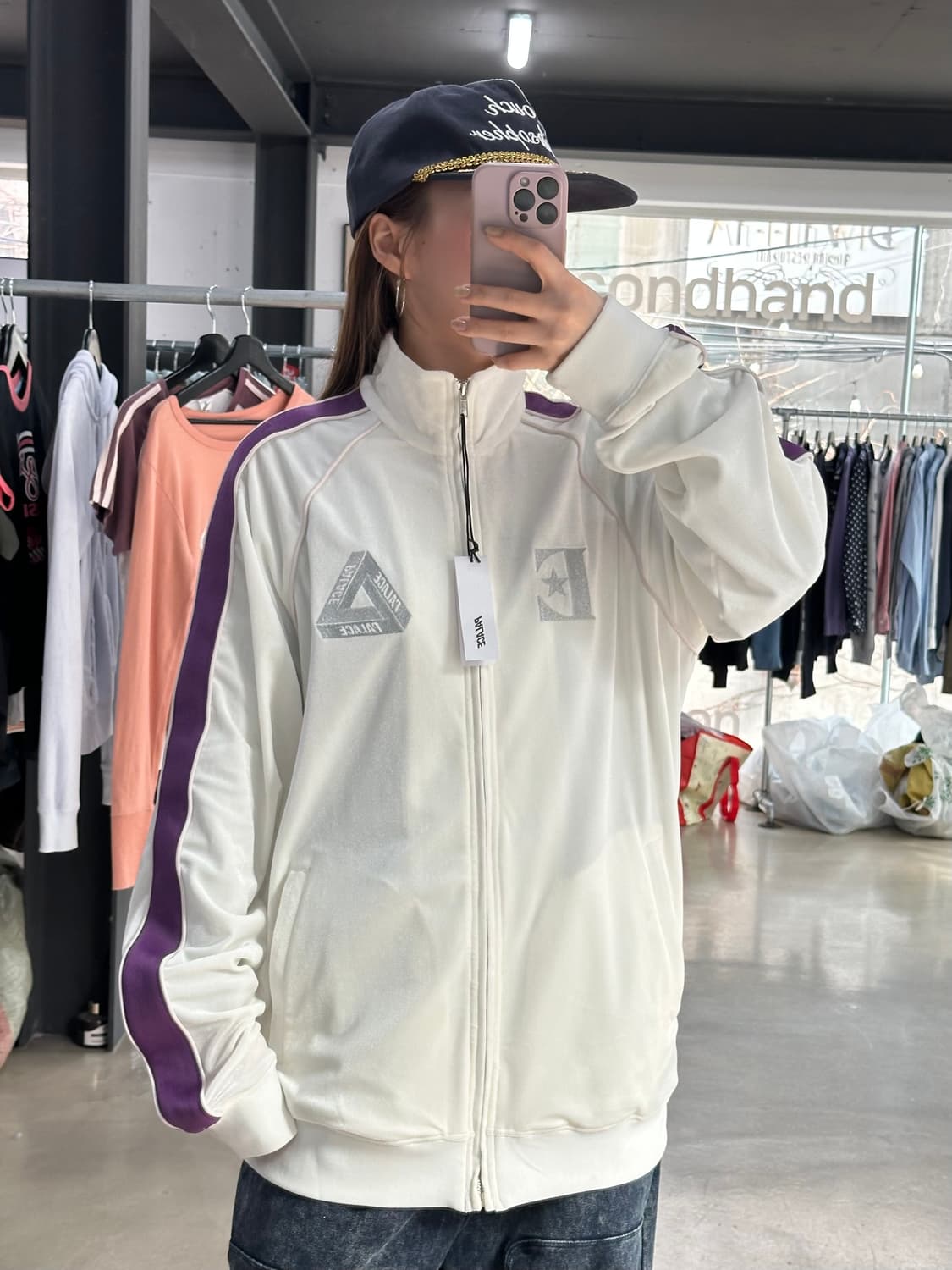 팔라스 x 엘튼 존 22SS 벨루어 져지 트랙자켓 데드스탁 상품이미지1