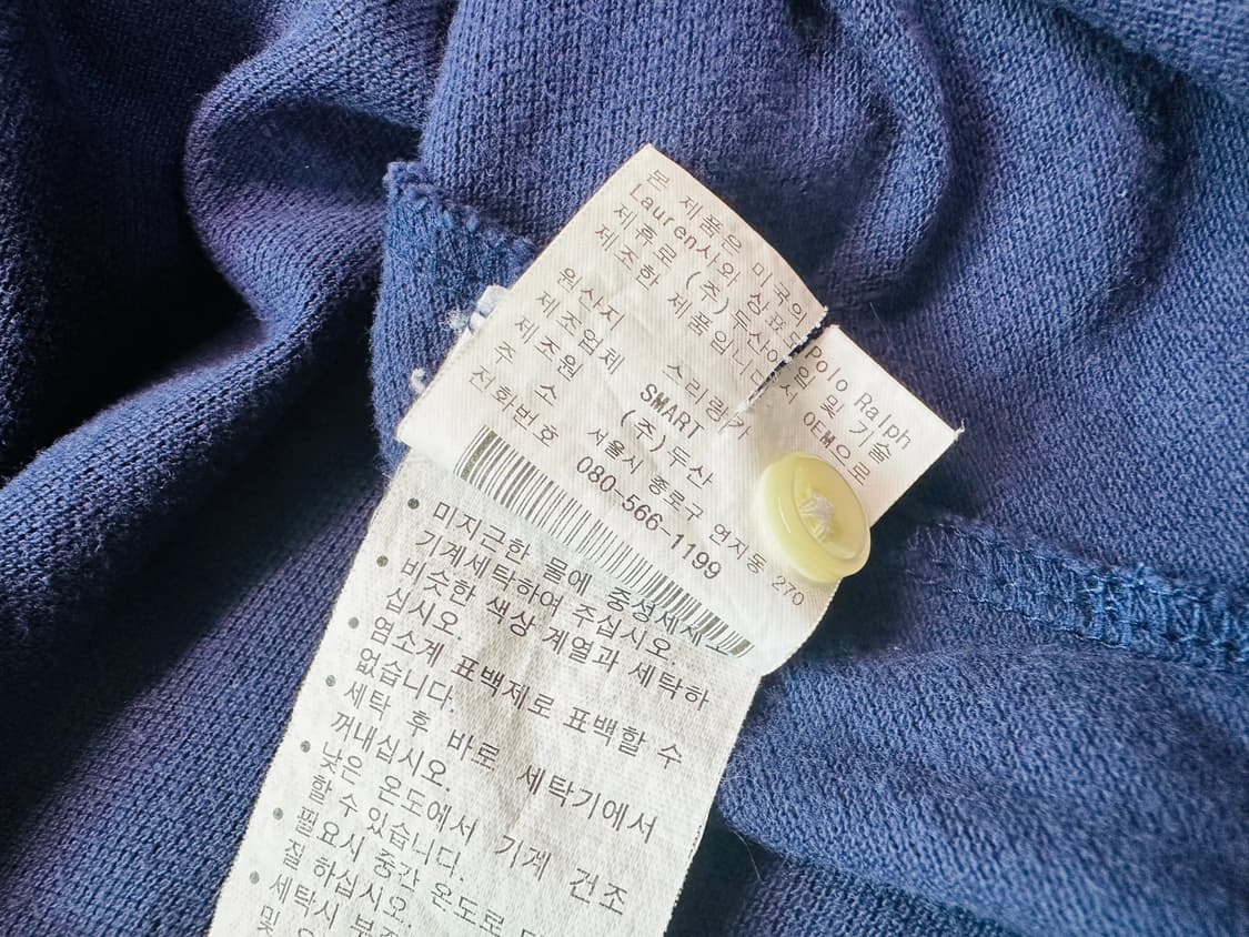 폴로 랄프 로렌 빅포니 빈티지 카라 반팔 티 판매 상품이미지6