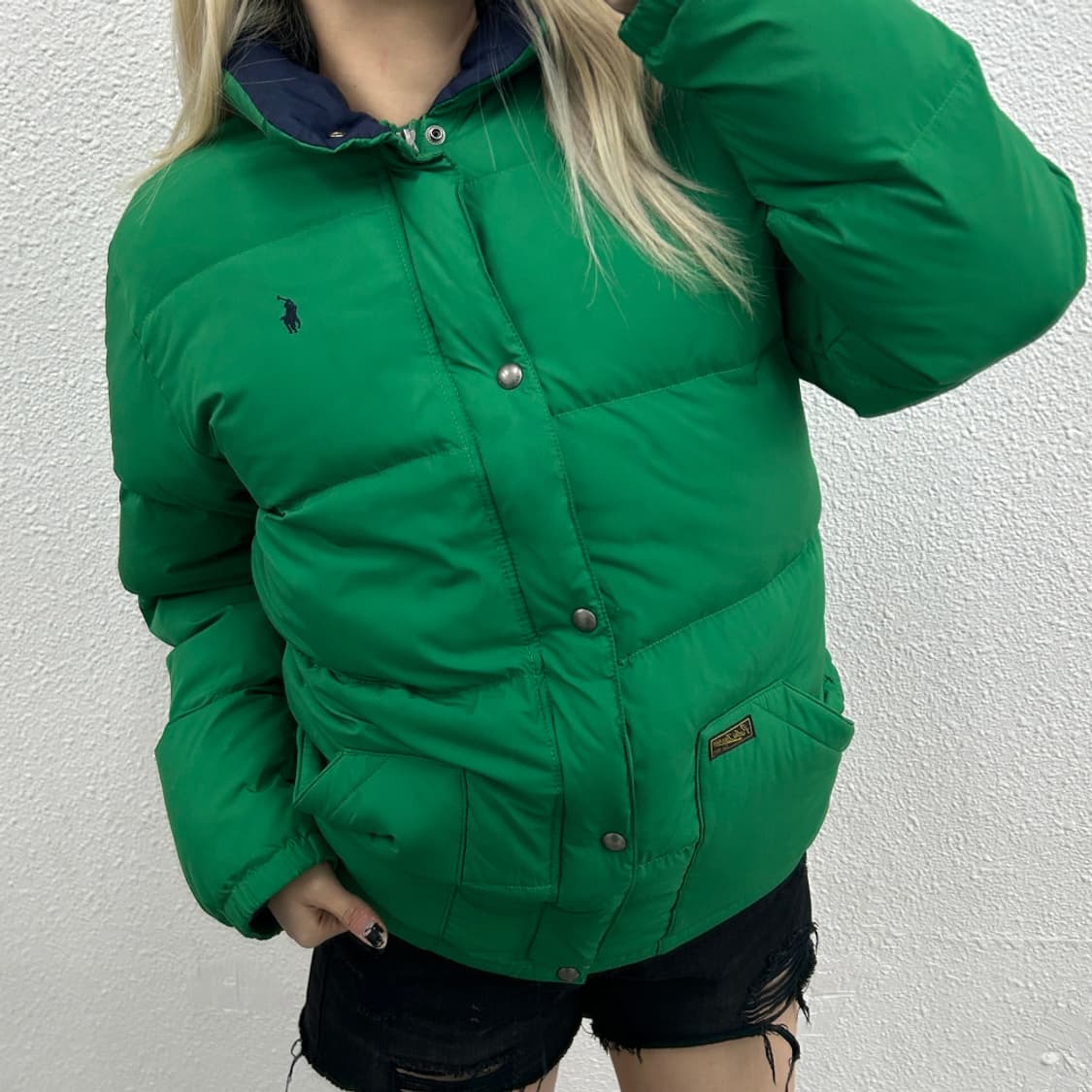 폴로 랄프로렌 네이비포니 딥그린 패딩 XL 상품이미지1