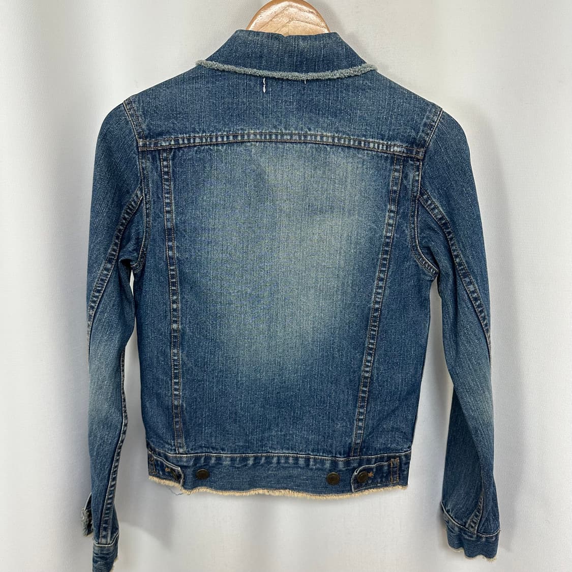  CLEF DE SOL 여자 면 데님 청자켓 M (44추천) 상품이미지5