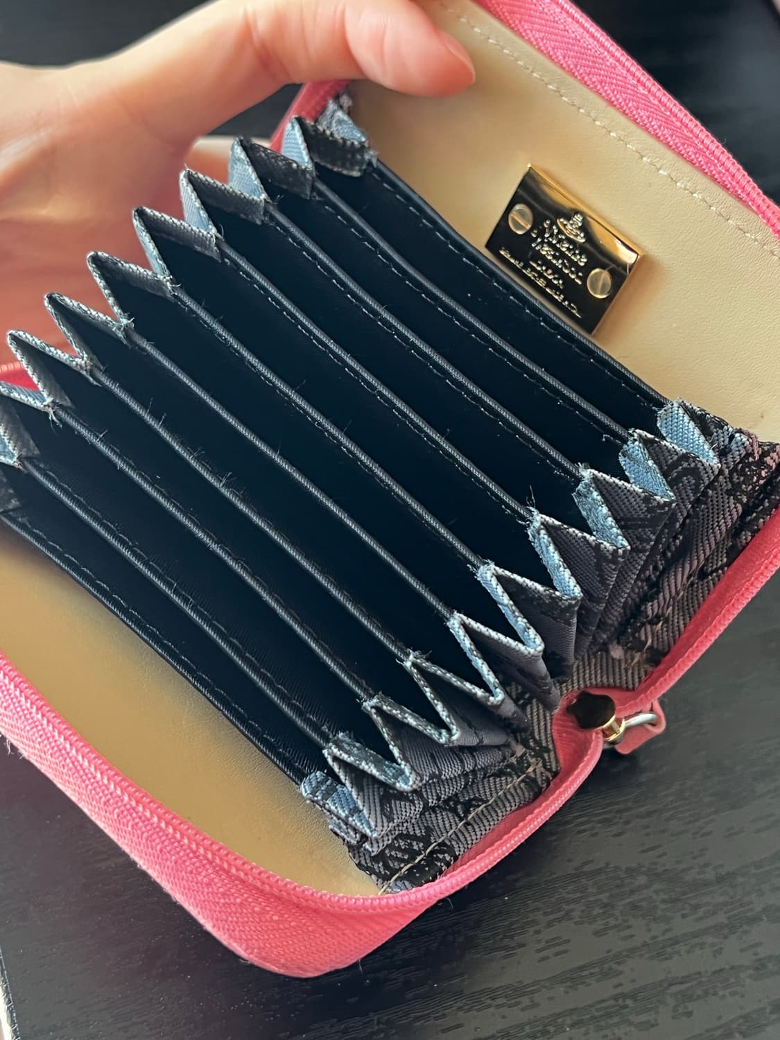 비비안 웨스트우드 코랄핑크 카드지갑 상품이미지6