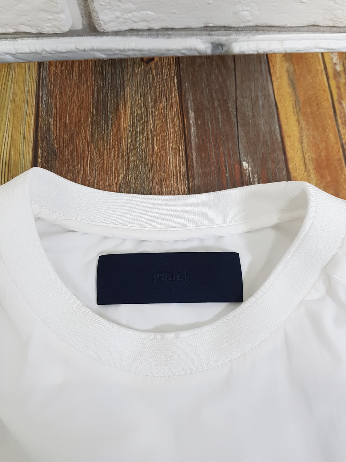 [46/100/정품] 준지 프린팅 셔츠 긴팔티 화이트 상품이미지4