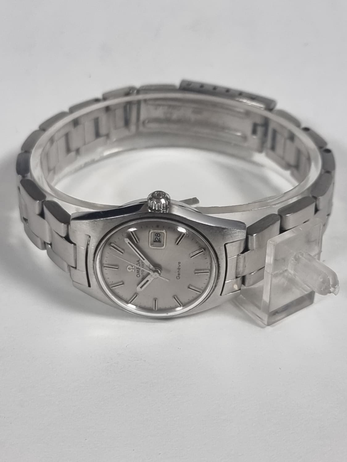 오메가 여성용 정품 빈티지 26mm 은장 시계 OMEGA 올제치 상품이미지1