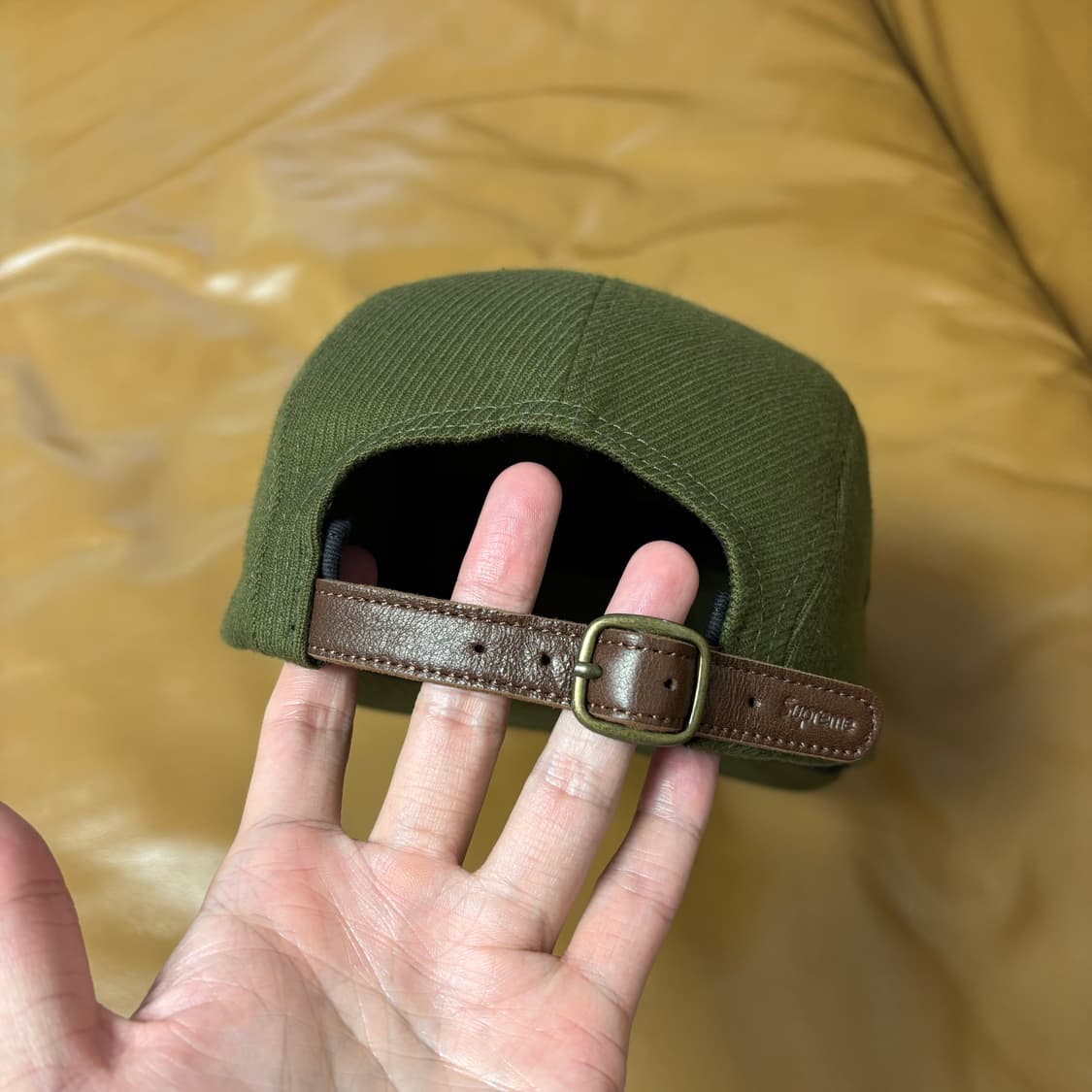 Supreme 슈프림 카키 캠프캡 모자 (Washed Khaki) 상품이미지7