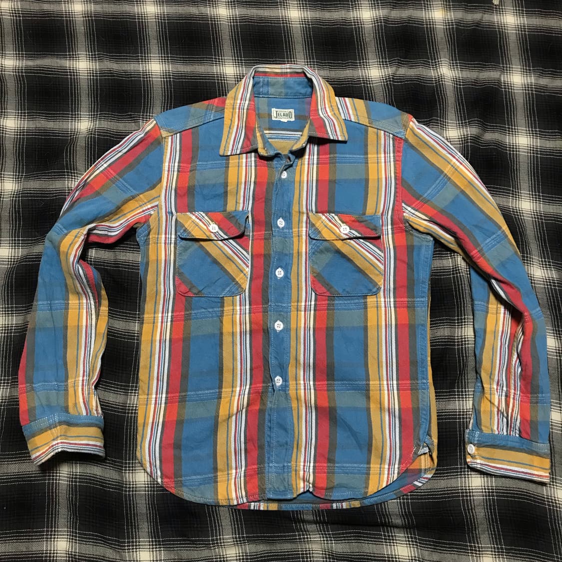 재팬 jelado 헤비 플란넬 체크셔츠 상품이미지1