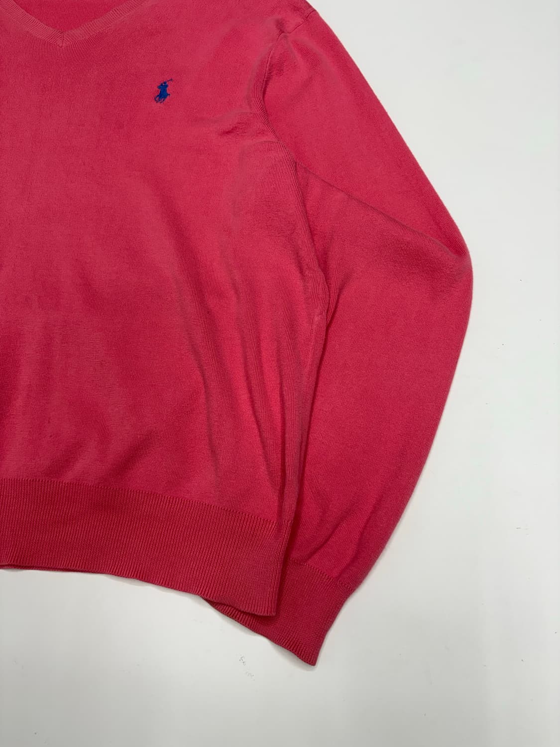 폴로 코튼 브이넥 니트 상품이미지3