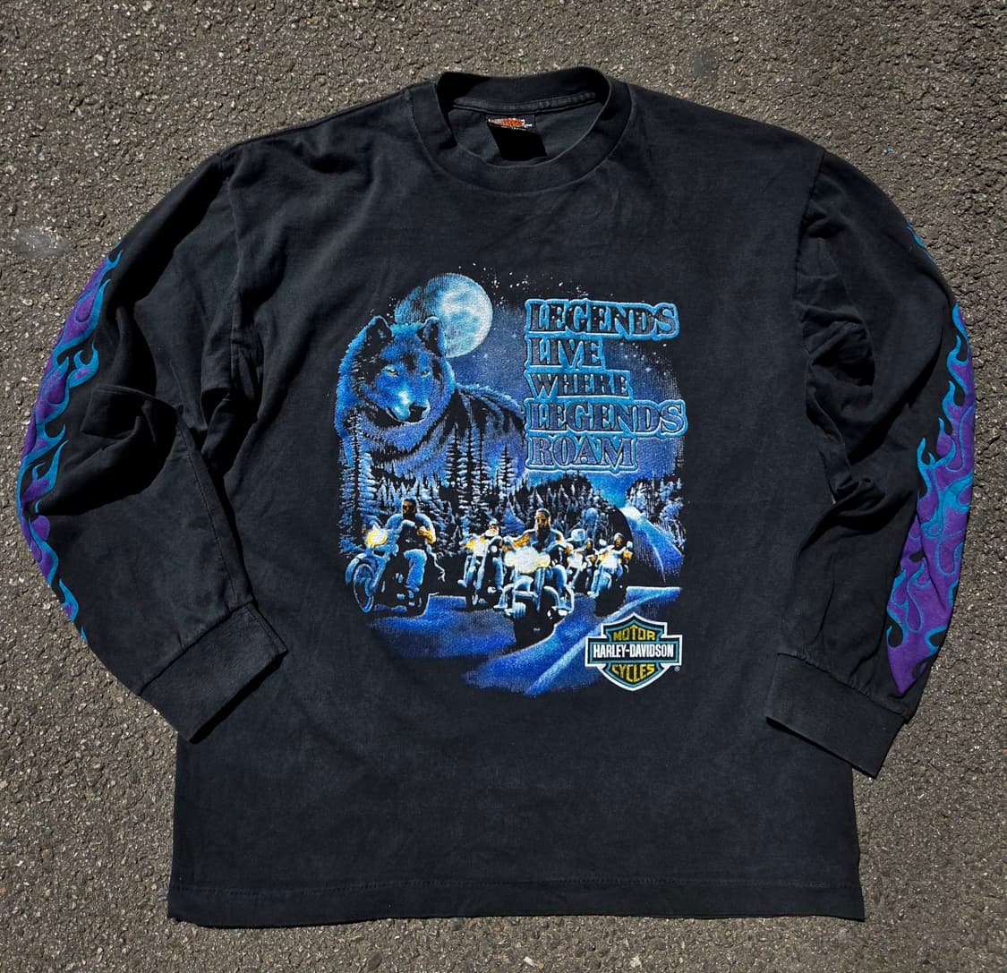 할리데이비슨 울프 프레임 롱슬리브 상품이미지1