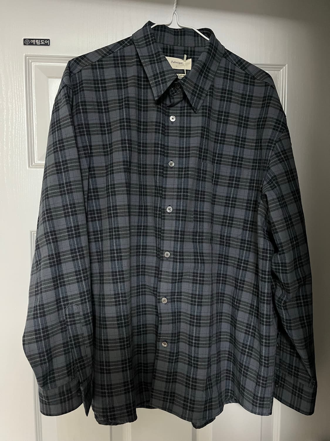 파브레가 오르카 체크셔츠(딥블루, 사이즈2) 상품이미지1