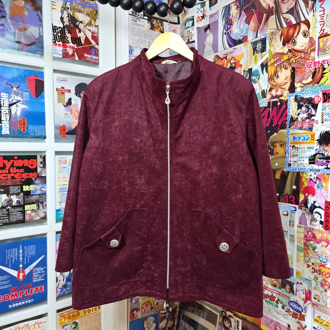 JPN 버건디 스웨이드 야상 자켓 상품이미지2