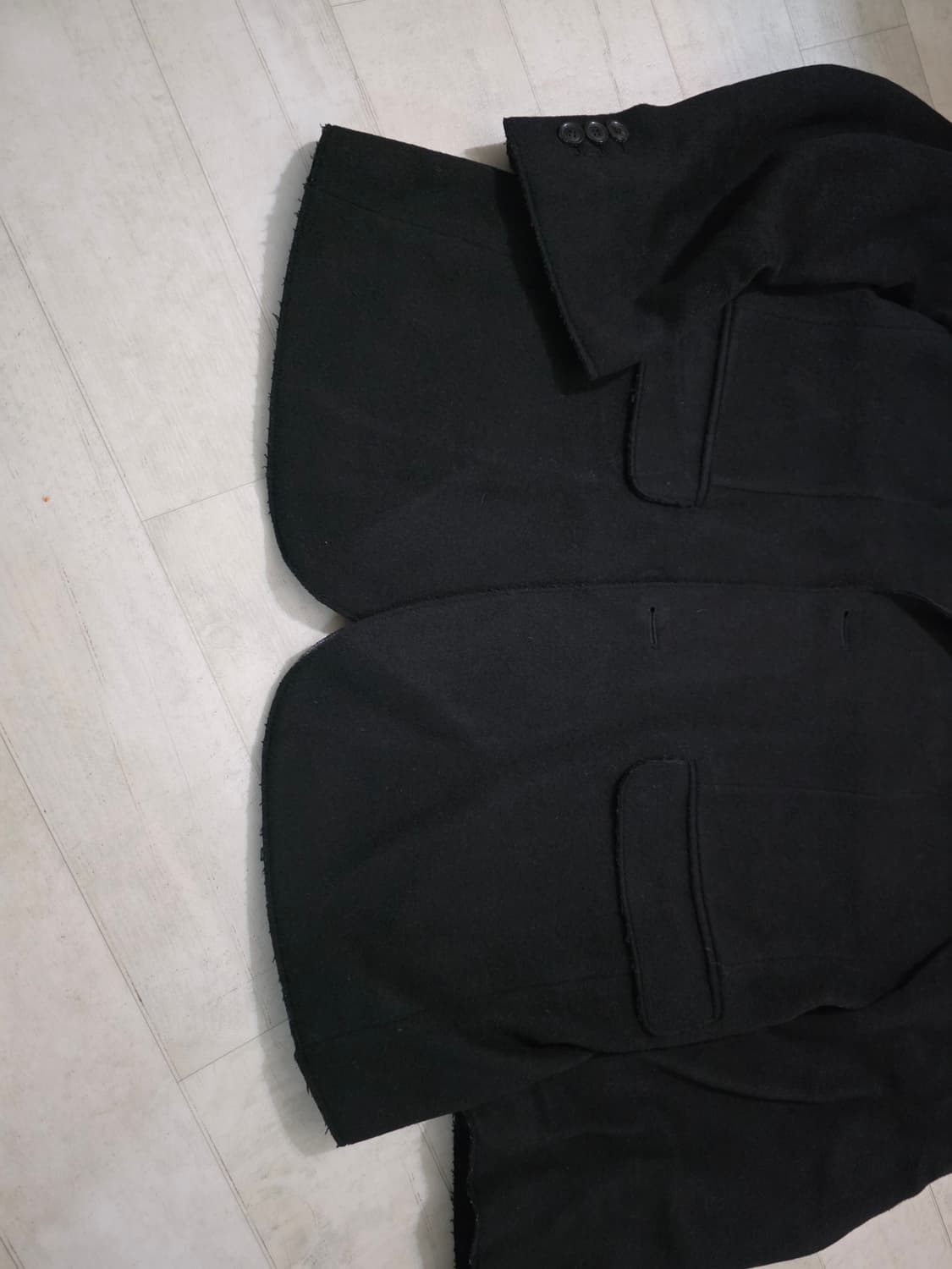 토니웩 울 캐시미어 커팅 블레이저 L 상품이미지4