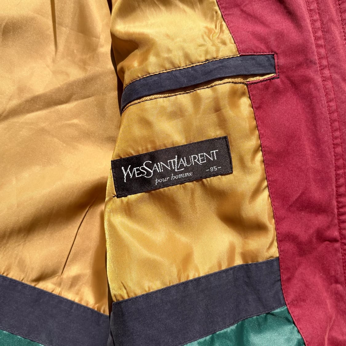 (M) 90s 입생로랑 멀티라이닝 네이비 캐주얼 자켓 상품이미지6