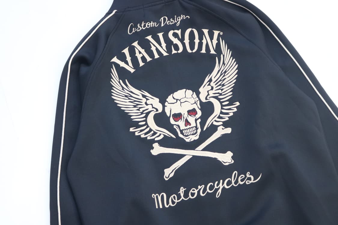 밴슨 본즈 스컬 자수 바이커 트랙탑 저지 상품이미지4