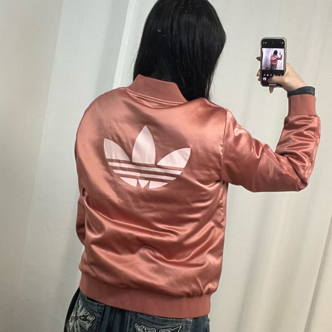 Adidas Shine Pink Firebird Bomber Jacket 상품이미지3