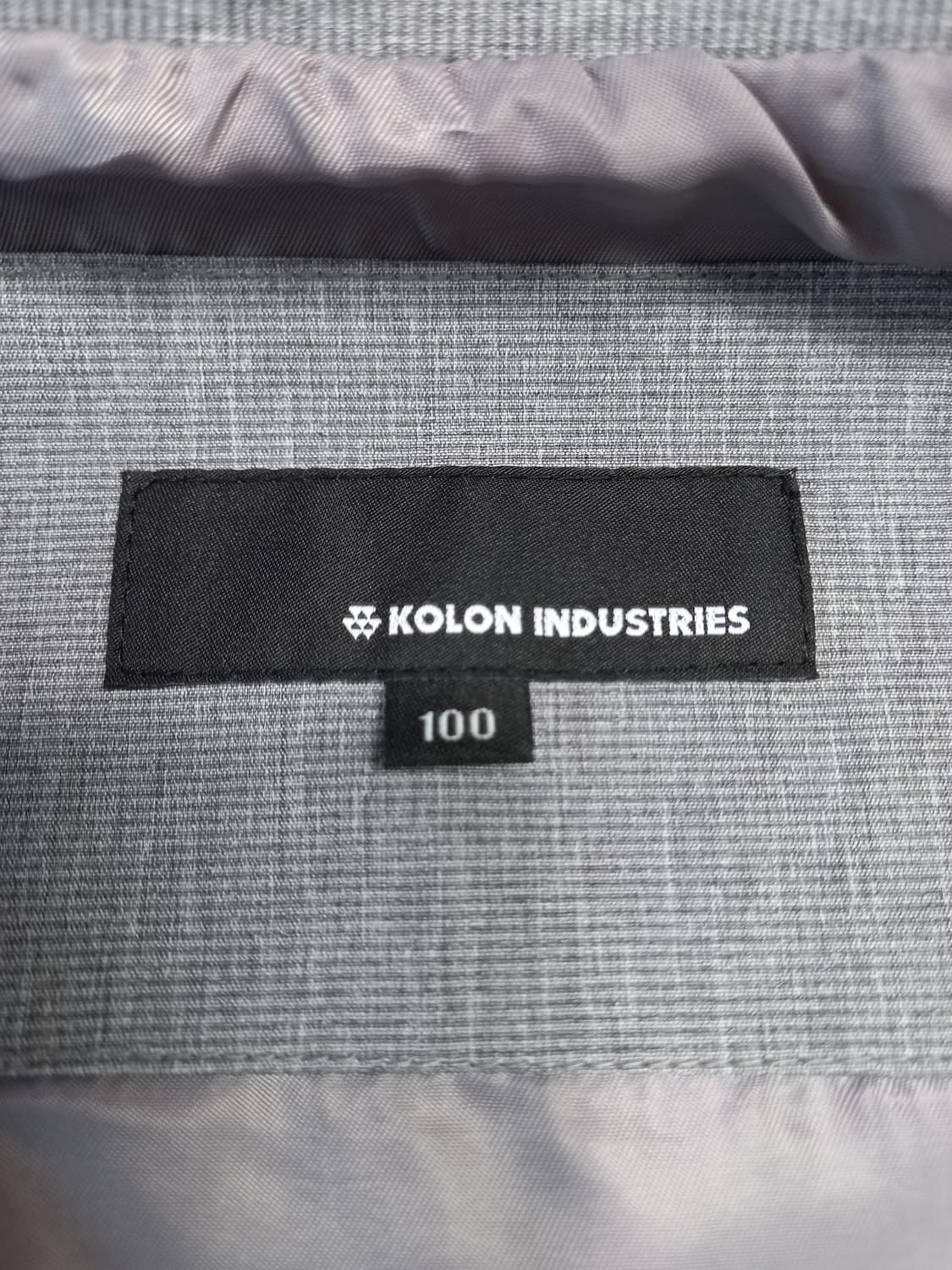 L100 KOLON 봄가을용 스판 점퍼 그레이 L-638 상품이미지6