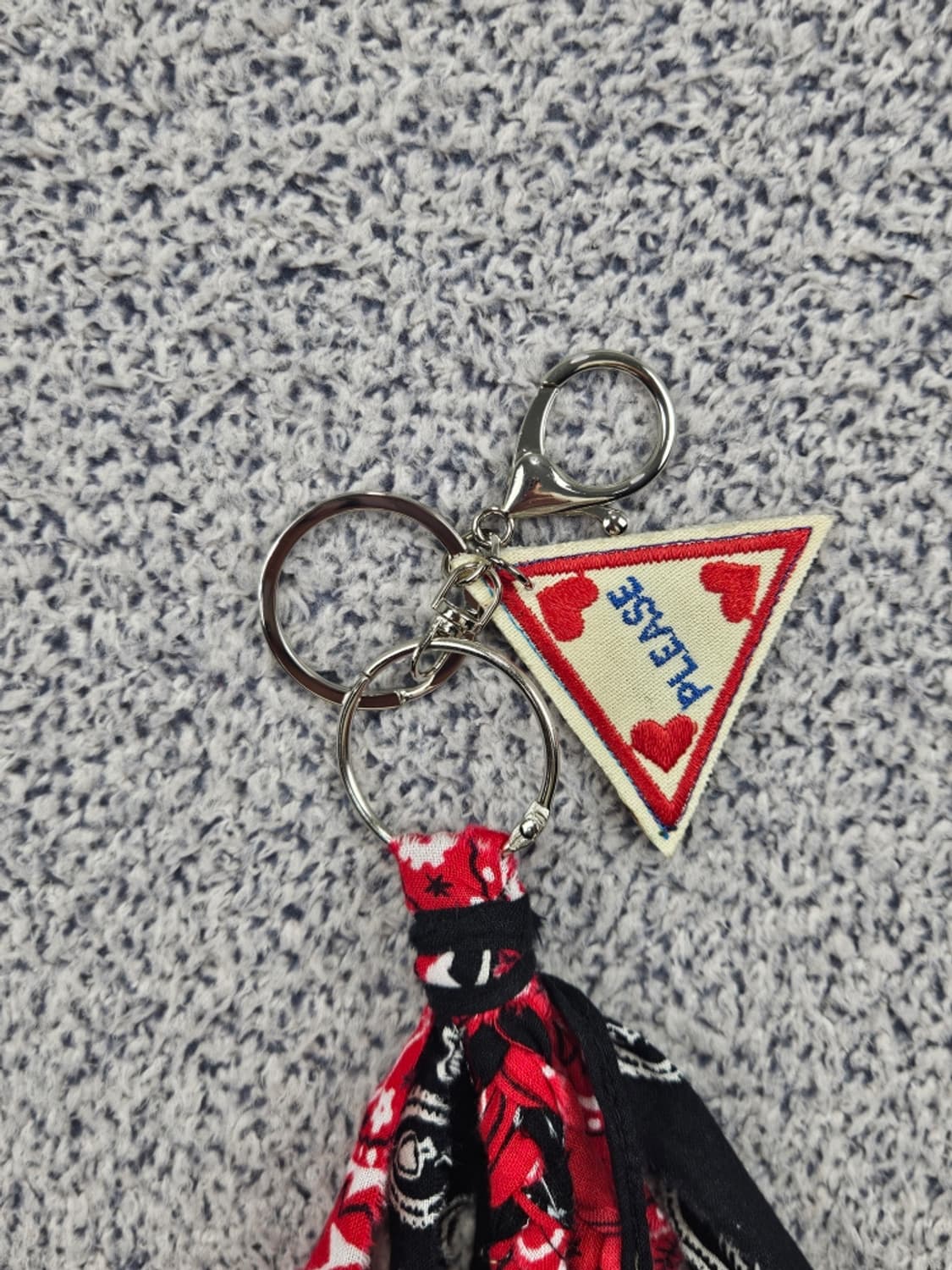 핸드메이드 커스텀 패치 반다나 카라비너 키링 ( OS ) / 11679 상품이미지2