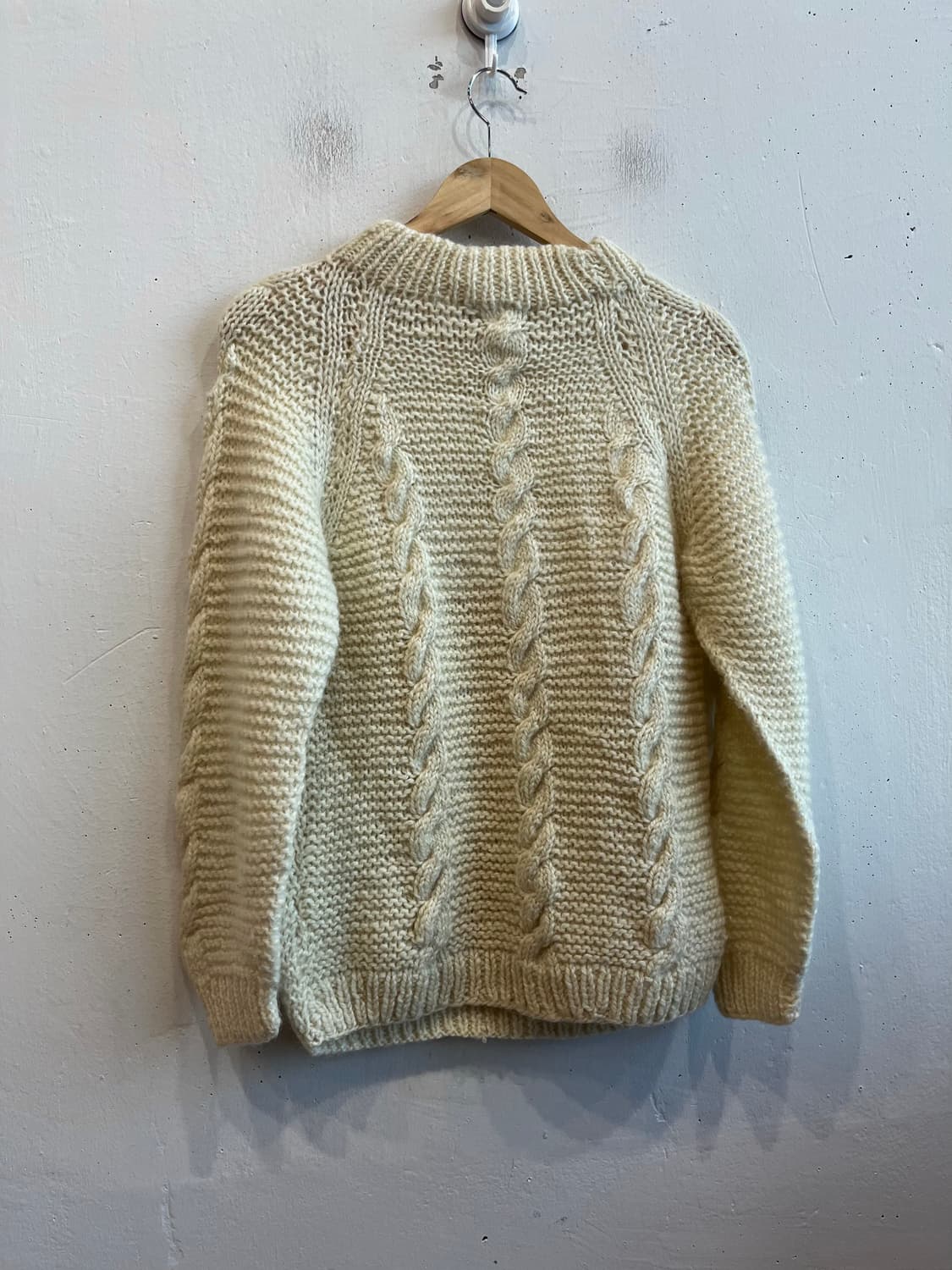 80~90s GREEK KNITWEAR 아란 케이블 울 니트 우먼즈 상품이미지4