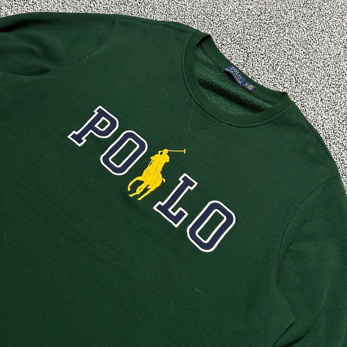 폴로 랄프로렌(POLO RalphLauren) 그린 스펠로고 맨투맨 상품이미지2