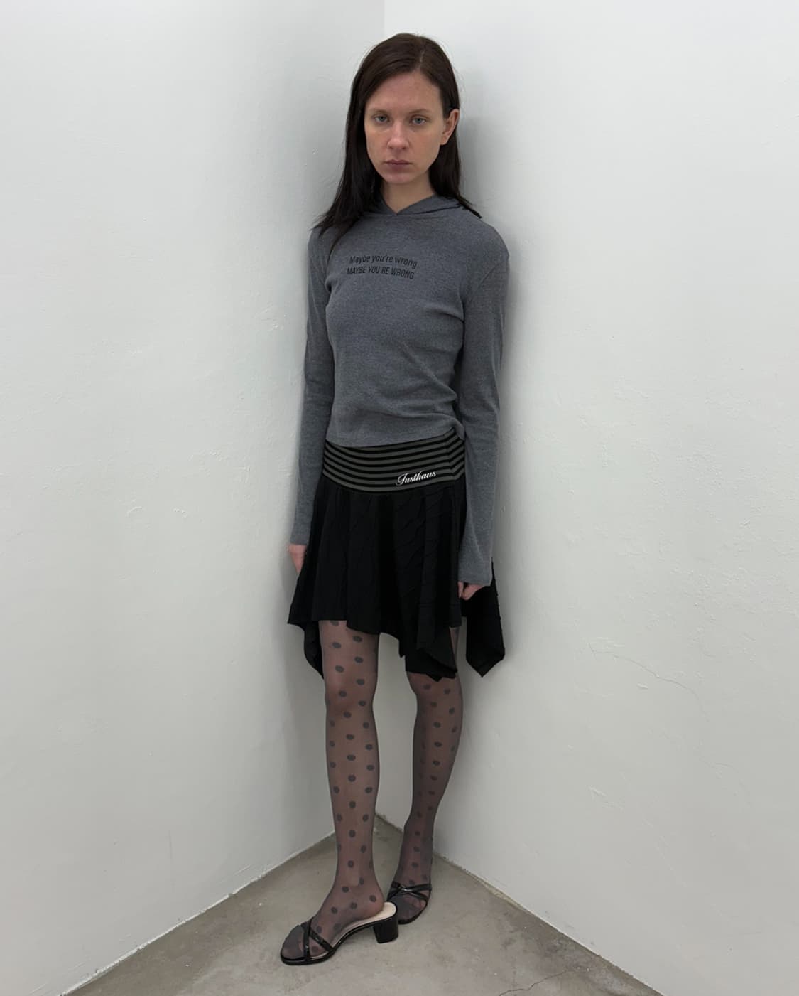 Just.haus MIXED PANEL SKIRT 상품이미지1