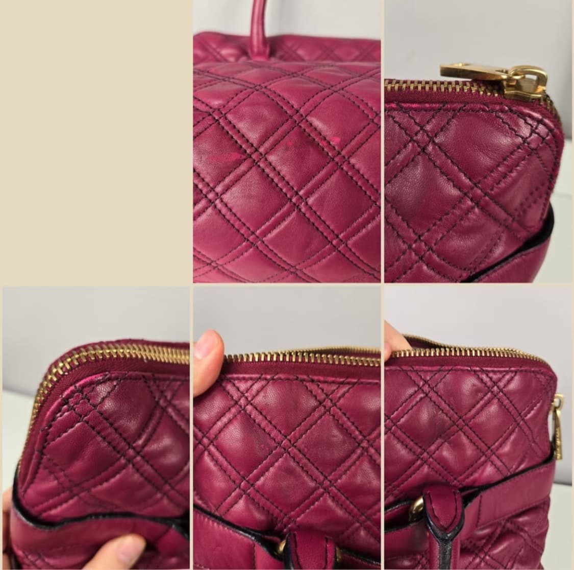 마크제이콥스 브루나 퀼팅 레더 램스킨 토트백 가방 정품 Bruna bag 상품이미지8